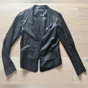 MACKAGE - black lamb leather blazer / jacket